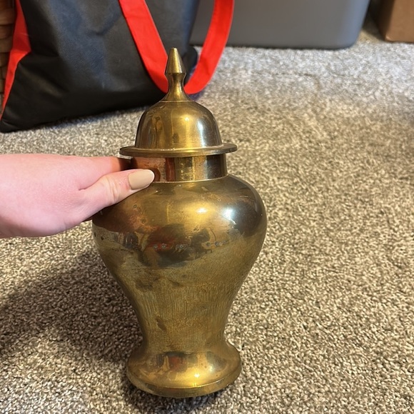 Vintage Brass Vase - Picture 3 of 4